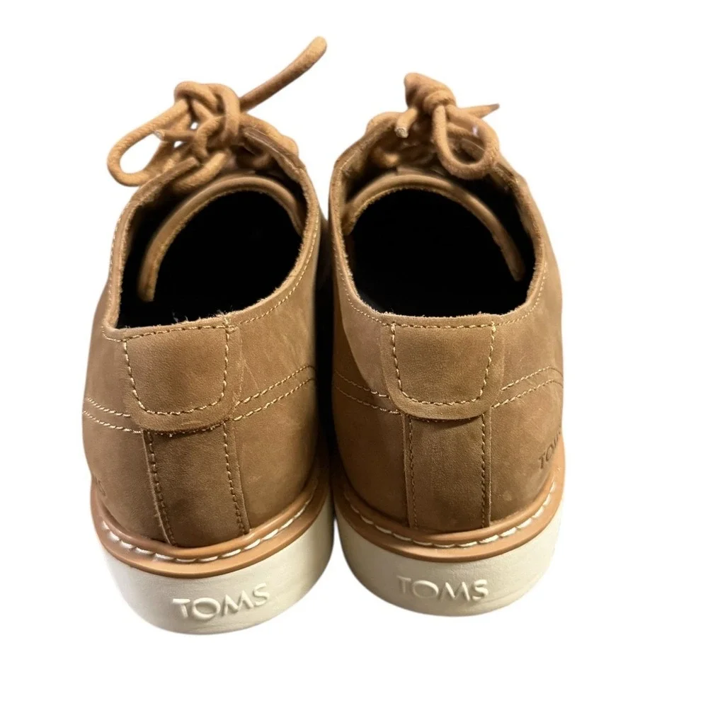TOMS Navi Trvl‎ Lite Oxford Shoes Men's Size 7 Brown Lace Up Low Top